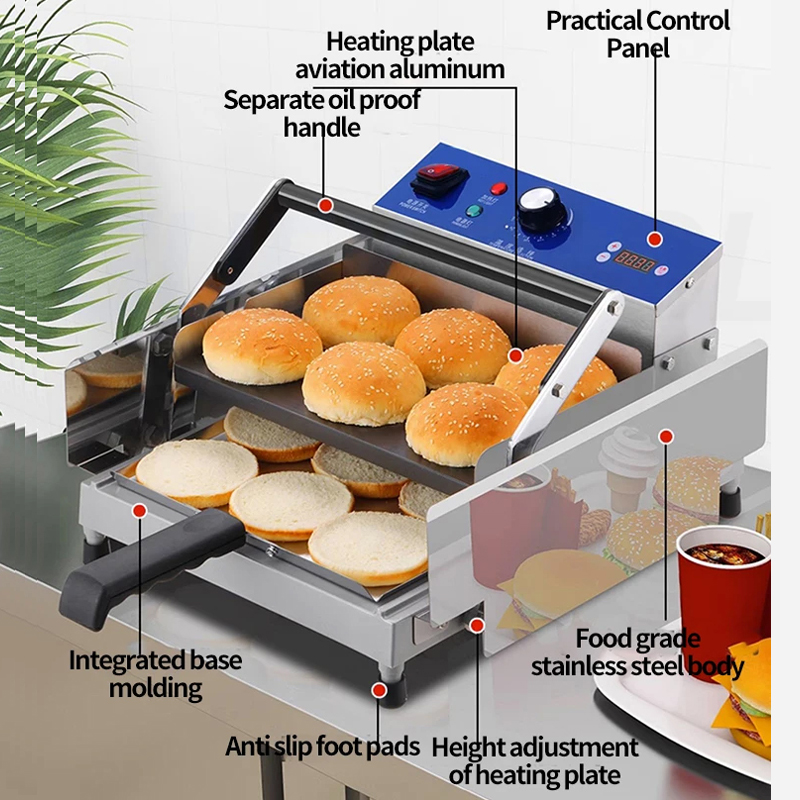 PBOBP 商業電気バーガーバントースターサンドイッチメーカ - Bread Maker Machine のレビューと価格