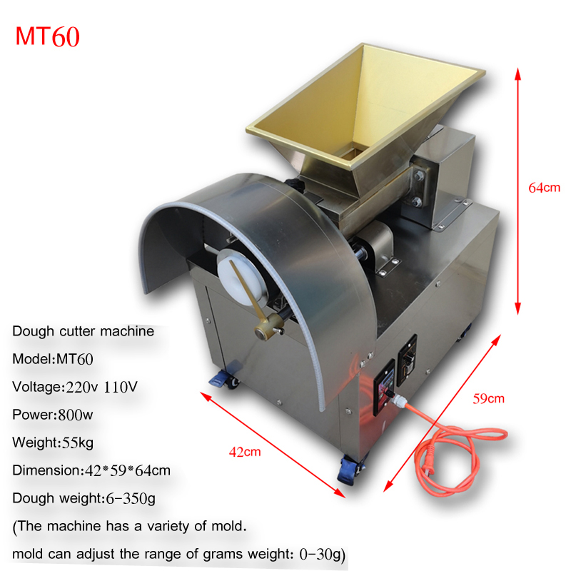 クッキー蒸しパンベーカリー工業用自動生地分割カッターマシン、 - Bread Maker Machine のレビューと価格