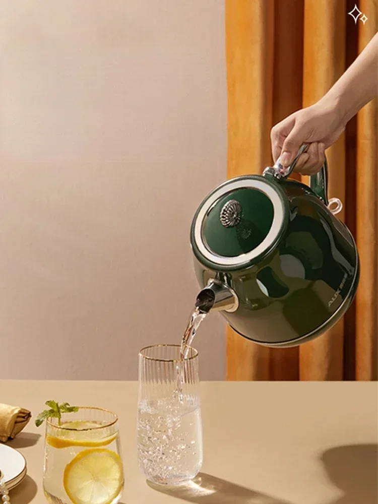 レトロケトル家庭用高級電気ケトル水を沸かすための自動電源オフ - Kitchen Appliances Green のレビューと価格