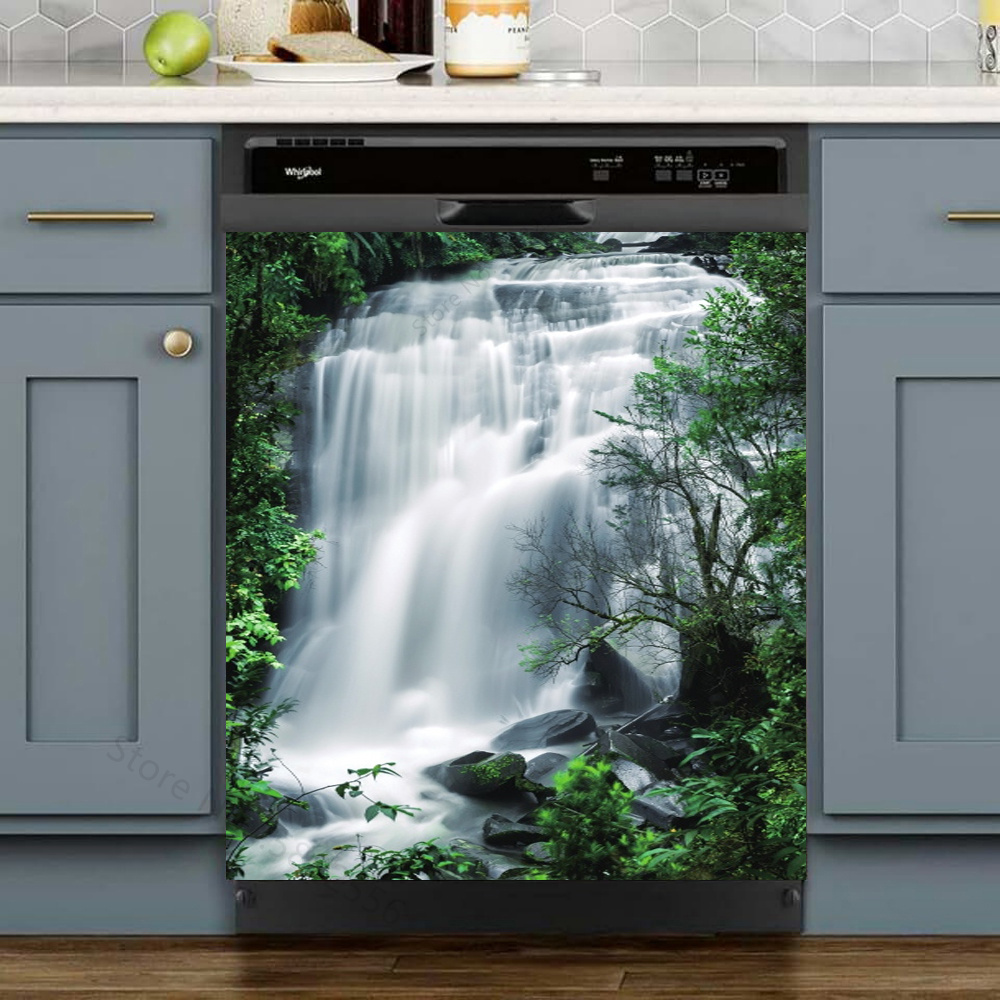 ココナッツツリーのハンモック,食器洗い機のドアカバー,芸術的 - Kitchen Appliances Pictures のレビューと価格