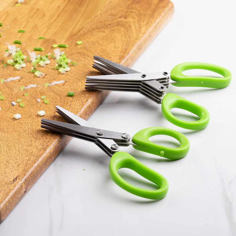 キッチン多機能ステンレス三層/五層ネギはさみと海苔切りはさみ - Kitchen Appliances Green のレビューと価格