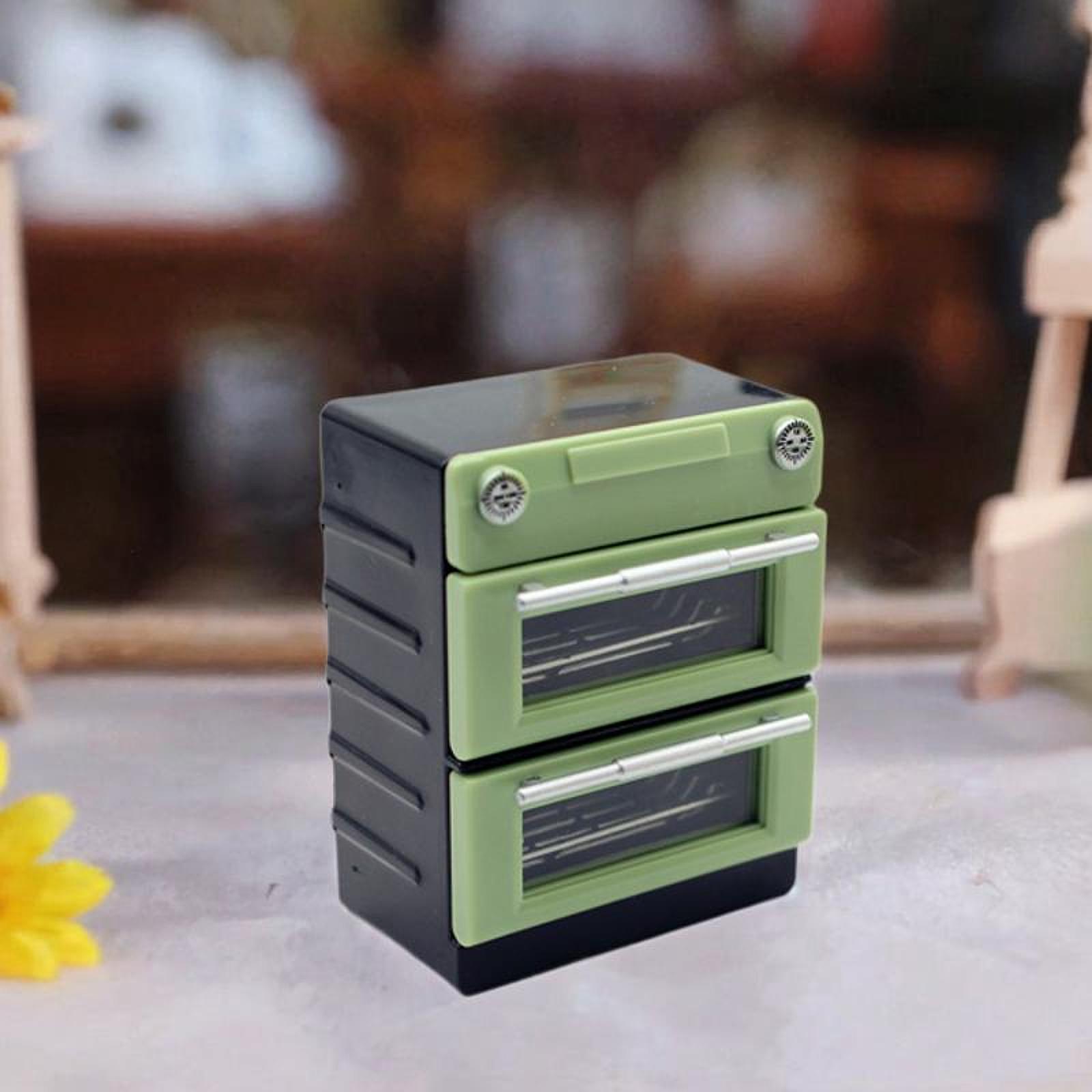 ミニチュアキッチン家電ドールハウスオーブン取り外し可能なラッ - Kitchen Appliances Green のレビューと価格