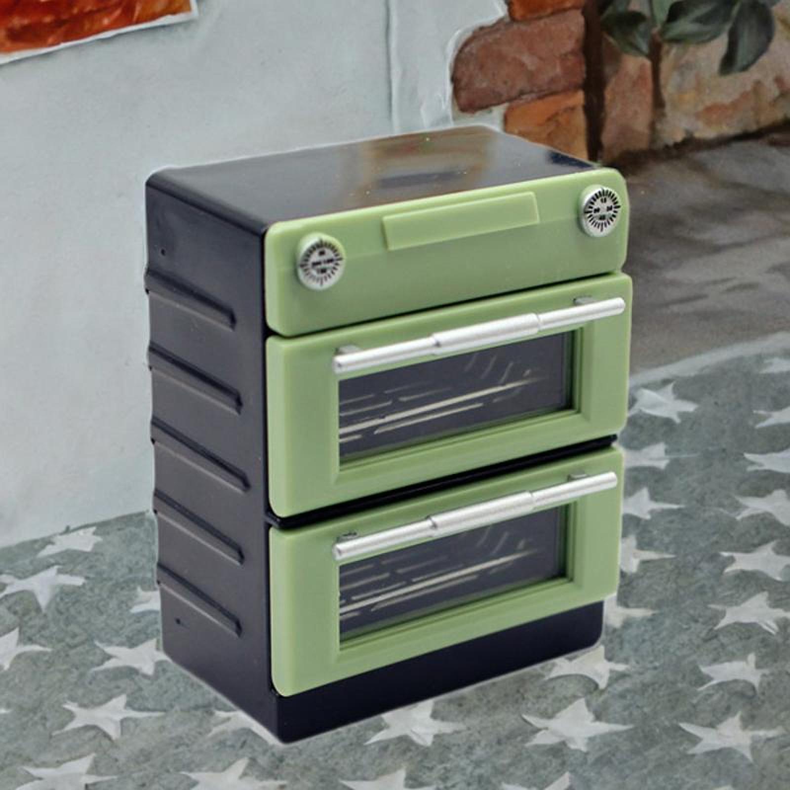 ミニチュアキッチン家電ドールハウスオーブン取り外し可能なラッ - Kitchen Appliances Green のレビューと価格
