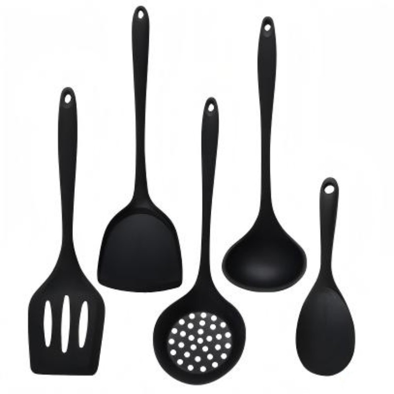 5 個の食品グレードのシリコーンキッチン用品セット耐熱性ノン - Kitchen Appliances Green のレビューと価格