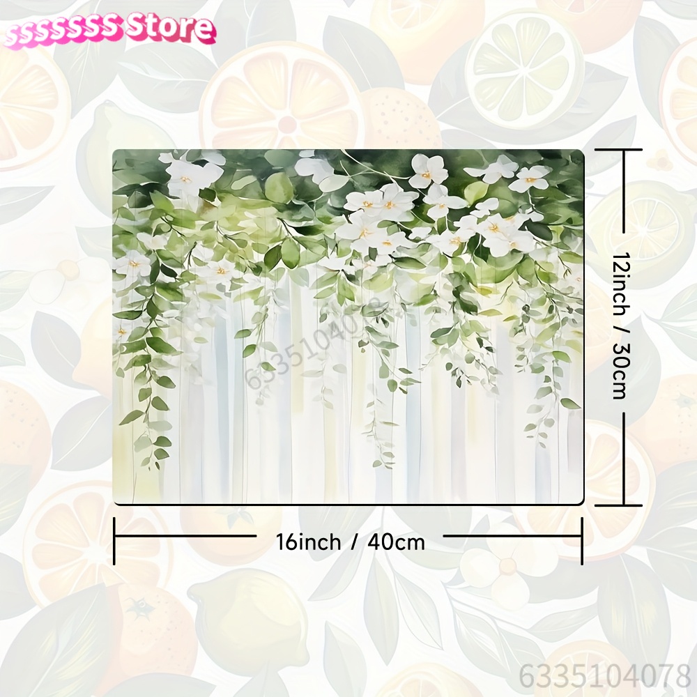 マウスパッド 水彩グリーンセージ 洗濯機カバー 2D印刷マッ - Kitchen Appliances Green のレビューと価格