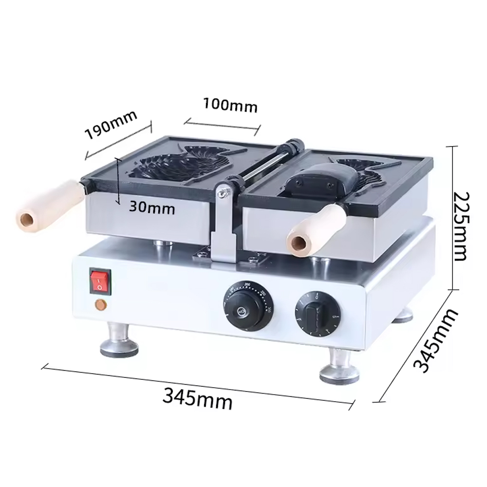 業務用 1台 魚型たい焼きメーカー 1600W たい焼きアイ - Ice Cream Maker Electric のレビューと価格
