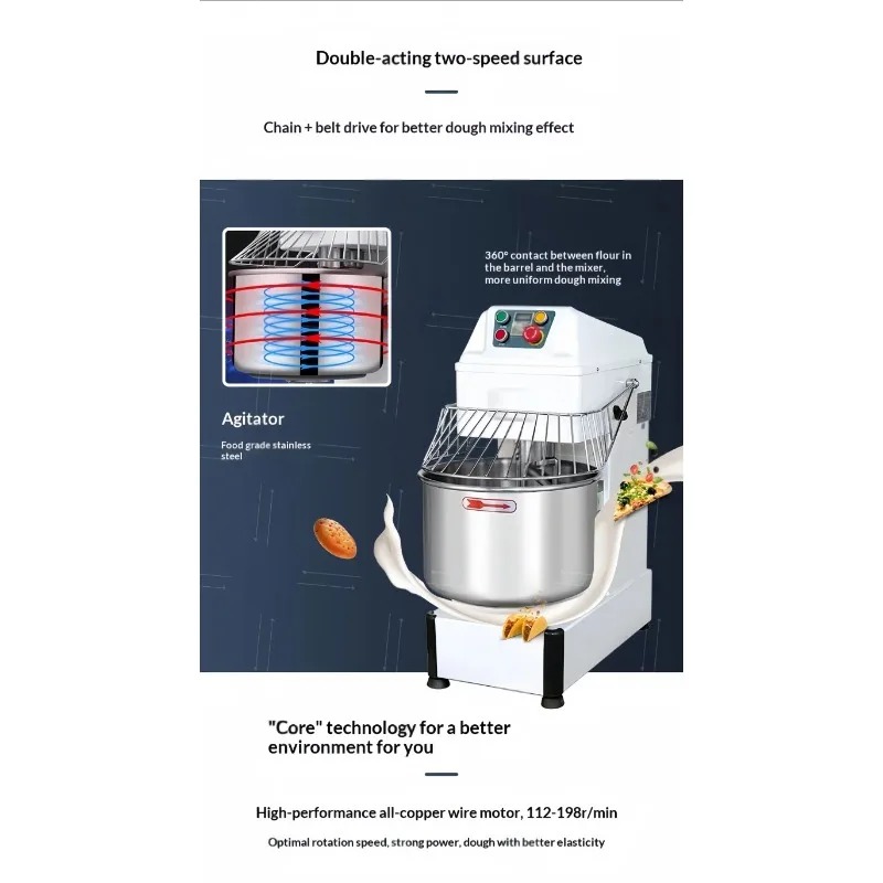 HR業務用5L/7L/10L生地スパイラルミキサー電動生地製 - Bread Maker Machine のレビューと価格