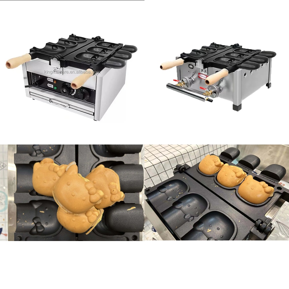 121hot電気式動物型ヘッドワッフルメーカー、アイスクリー - Ice Cream Maker Electric のレビューと価格